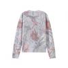 Women's V-Neck Floral Print Knit Cardigan Summer Long Sleeve Lightweight Casual Sweater Sun Resistant Design