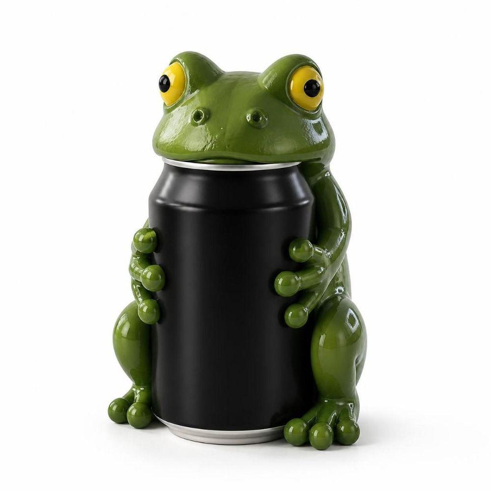 3D Printed Frog Can Cover Durable Dust Cover Cap Practical Beverage Drink Protector Camping