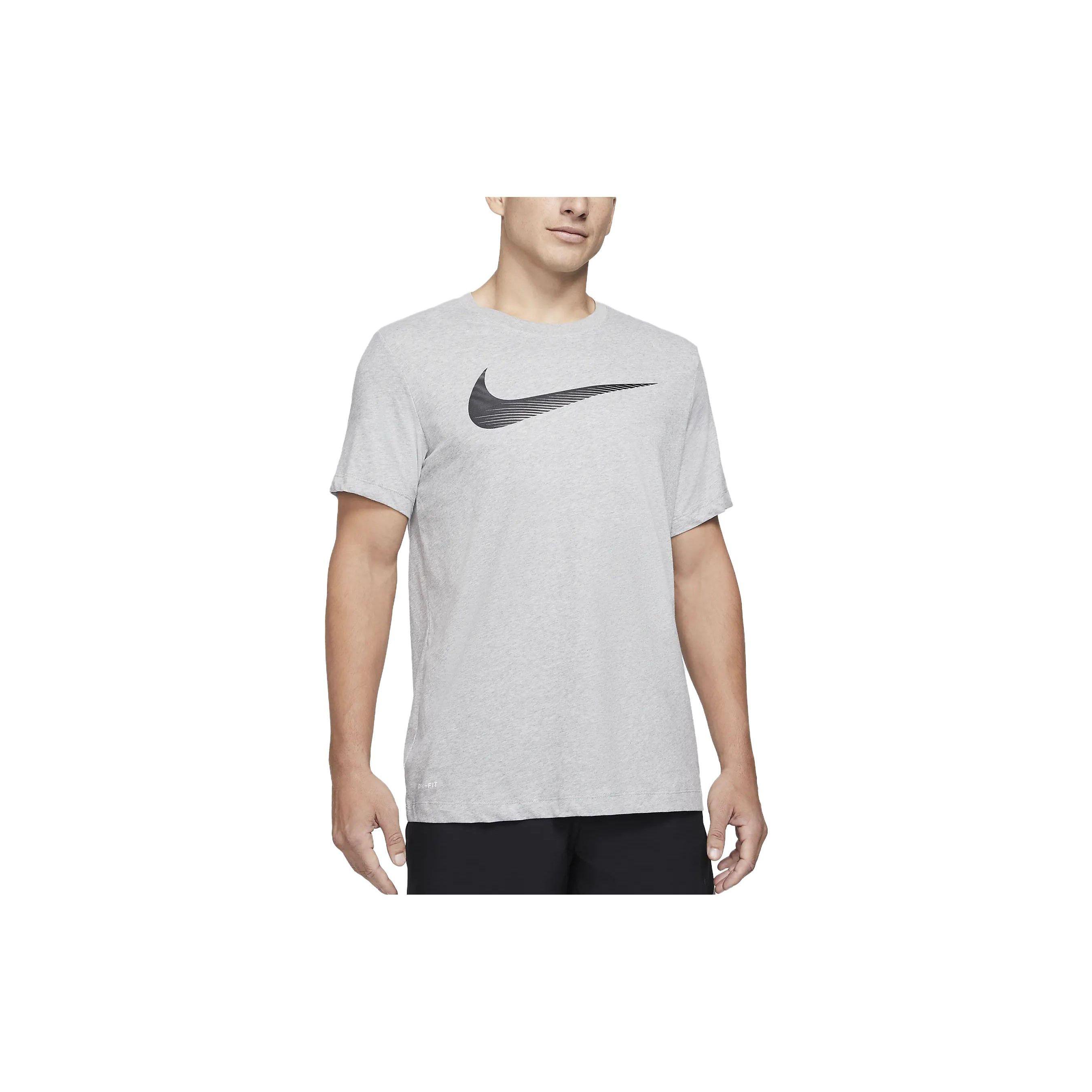 

Nike Dri-Fit Swoosh Training T-Shirt Men Tops Gray CZ9724-063 XXL