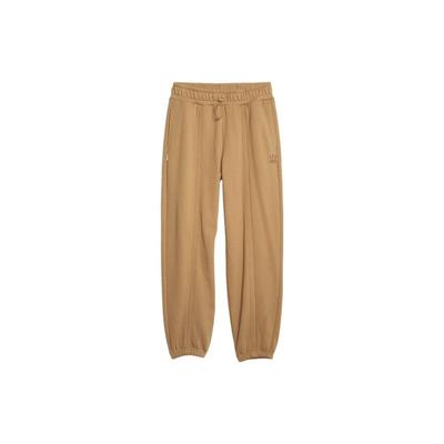 Knitted Sweatpants Women's Dark Camel Moderate Cuffed Pants 623472-85