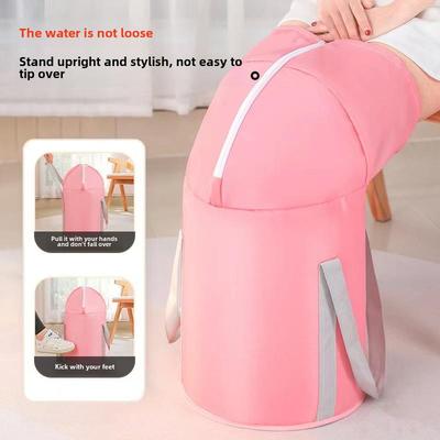 Tina plegable para remojar los pies para viajes: Portátil, Aislado, Diseño Extra-Profundo para Cobertura de la Pantorrilla; Solución para Baño de Pies Casero Multiusos.