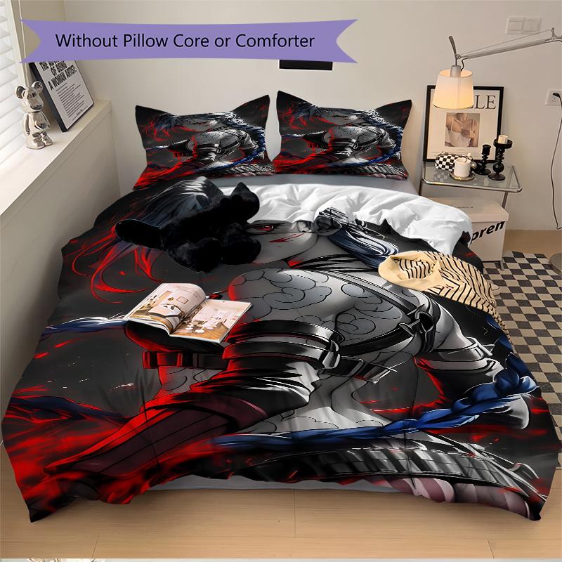 3pcs Jinx Bedding Set-Perfect for Bedroom, Guest Room, Living Room, Hotel Decor | Ideal Gift for Fans, Travelers, Daily Use | Festive Presen