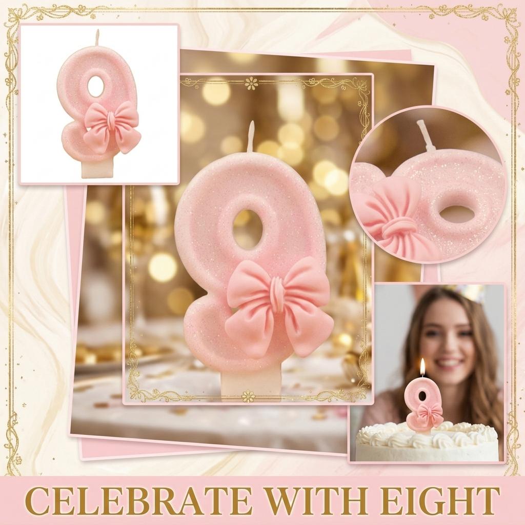 Fashion Cartoon Creative Birthday Candles Party Digital Candles