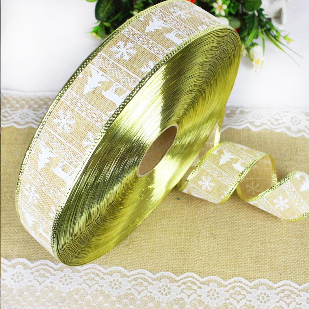 10 Meter Christmas Tree Decorative Ribbon Faux Burlap Festive Holiday Trim In Vibrant Colors