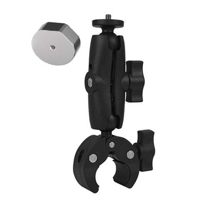 Secure No Drilling Poles Mount Bracket Double Adjustable Ball Joints For Mini Satellite AntennasOn Boats Car Rooftop