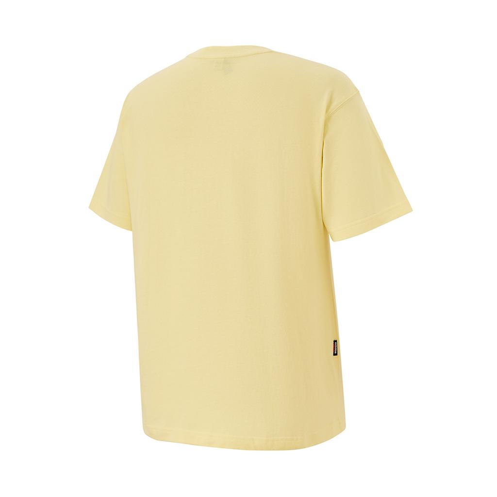 Adidas T Shirts Men's Yellow Crew Neck Moderate Straight Fit JM2260-