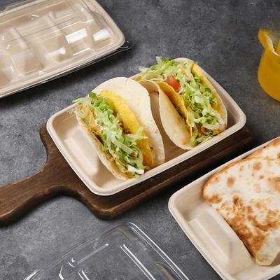Partiler için 10/20 Adet Tek Kullanımlık Taco Tutucuları Ayırıcılı Sağlam Taco Tepsi Tutucusu Etkinlikler için Çevre Dostu Taco Tabakları Paketleme Kutusu Taco Bar Servisi