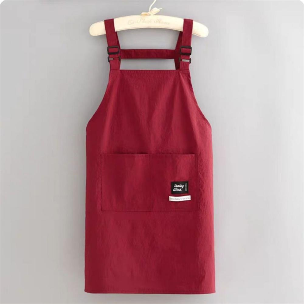 Fashion Strap Style Apron Waterproof Anti-fouling Nail Art Cafe Workwear Sleeveless Catering Waiter Work Clothes