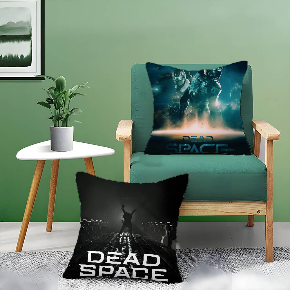 Honor Game D-Dead Space-MT Logo Pillow Case Anti-dustmite Pillowcase Invisible zipper silky short plush Sofa cushion cover