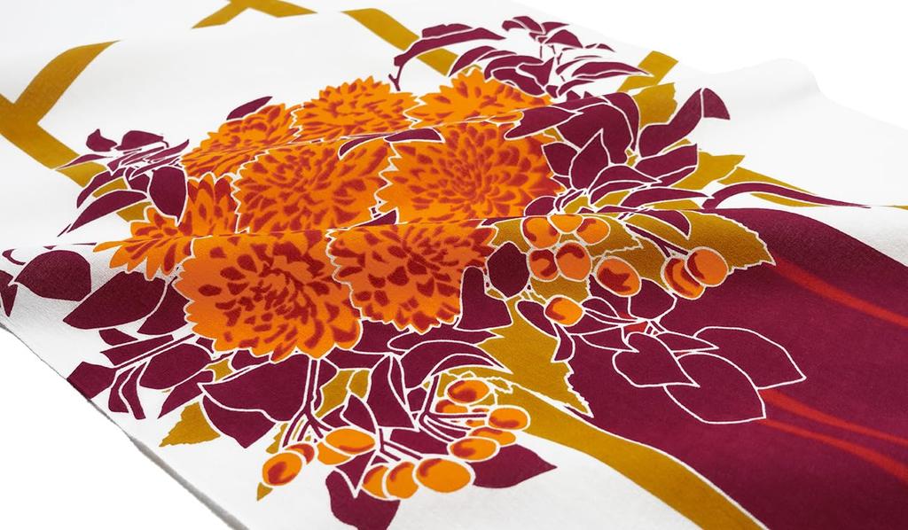 Anbo Dyeing Hand Towel Authentic Dyed Cotton Tokuoka Made in Japan 35cm x 100cm "Autumn Window" 100%