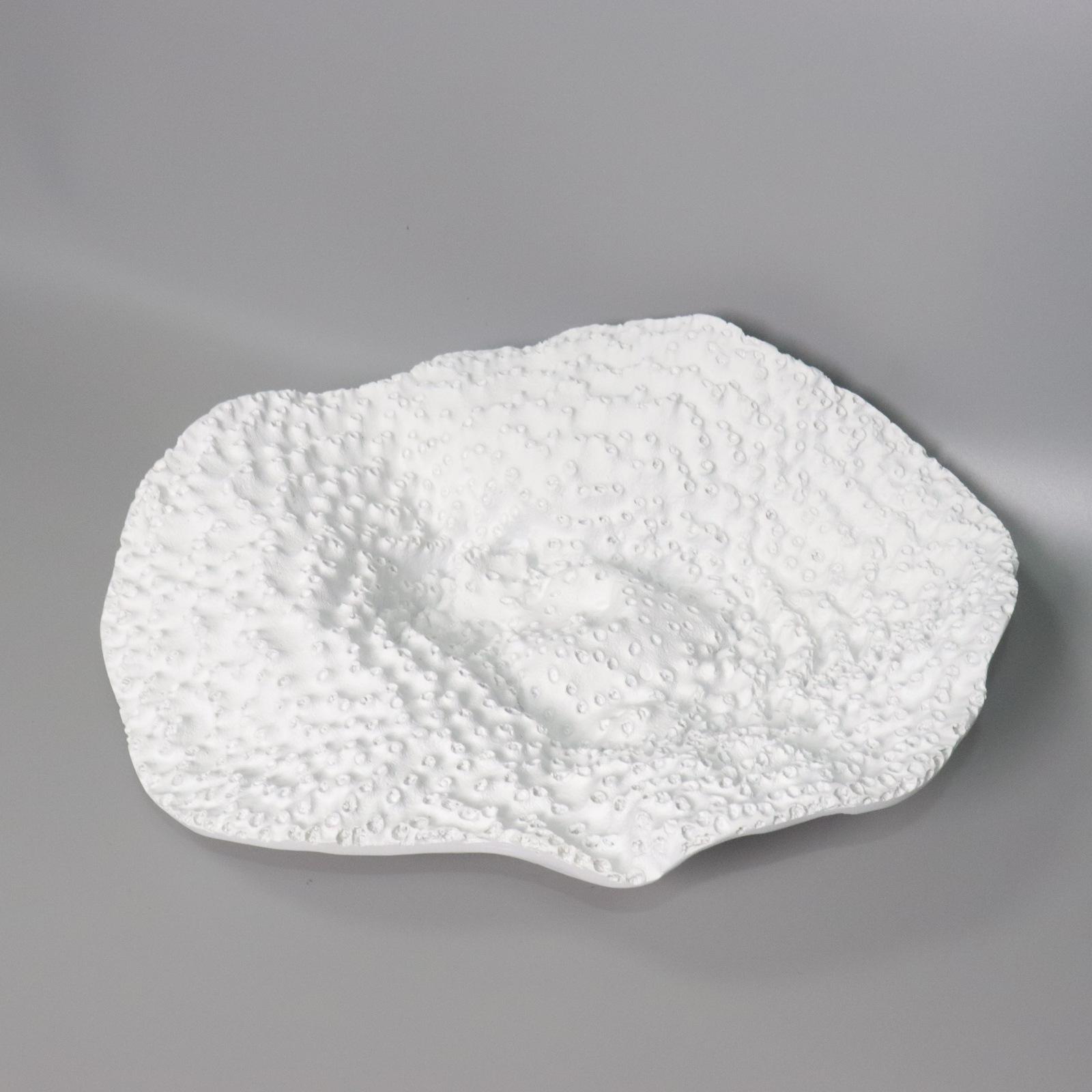 

Modern Minimalist White Coral Fruit Bowl - Creative Tray for Dining Table or Coffee Table Ornaments