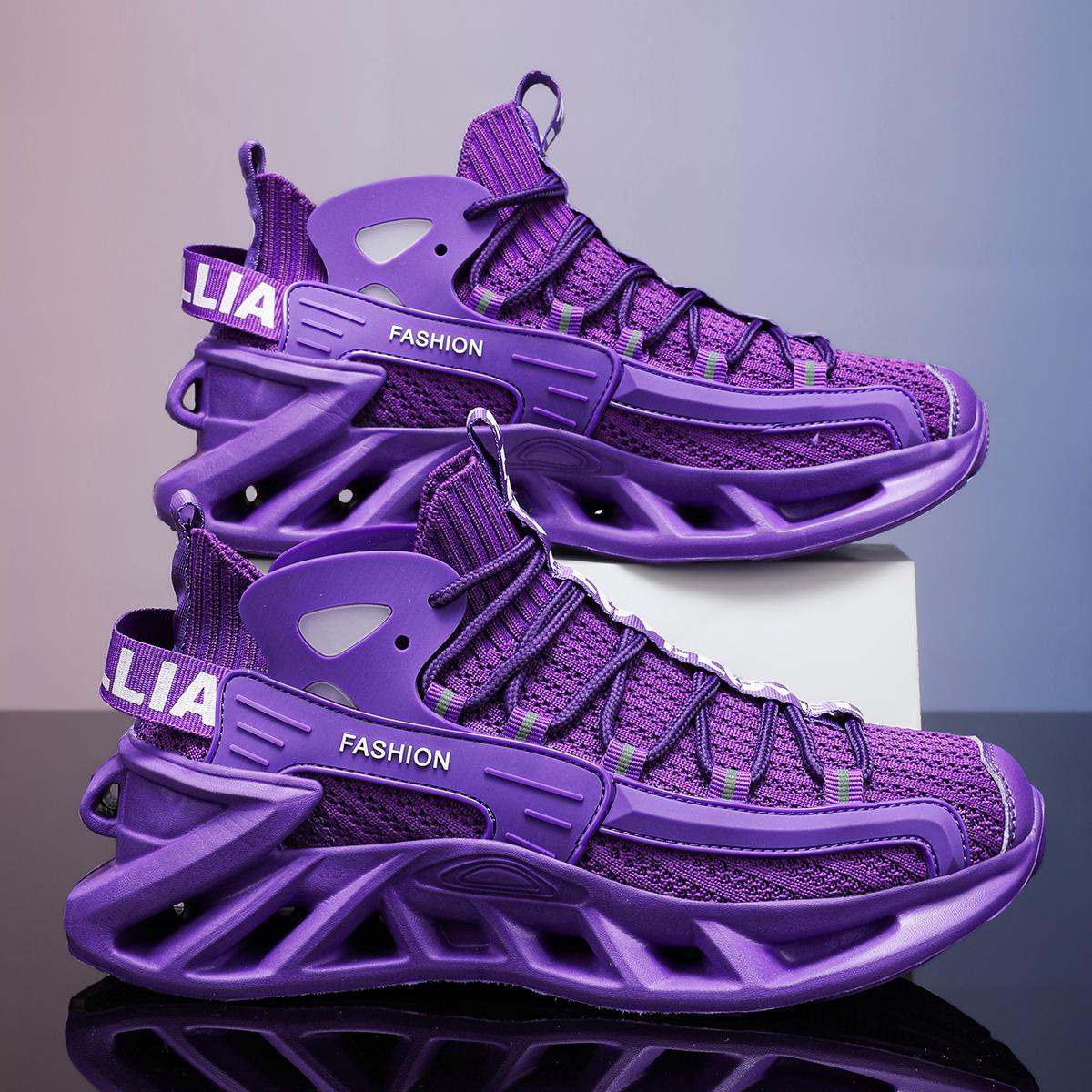 

Running women s shoes air cushion shock absorption running shoes summer hollow mesh breathable sports lightweight soft-soled mot 37 фиолетовый