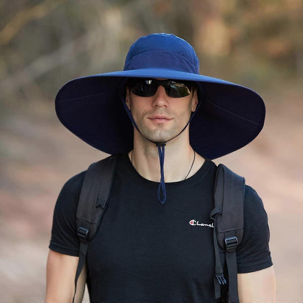 Super Wide Brim Bucket Hat UPF50+ Waterproof Sun Hat for Fishing Hiking Camping