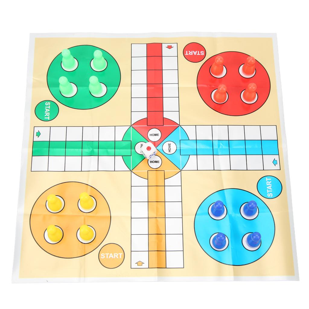 Children Fun Board Game Chess Set Plastic Portable Wear Resistance Chessboard Game Toy for Party