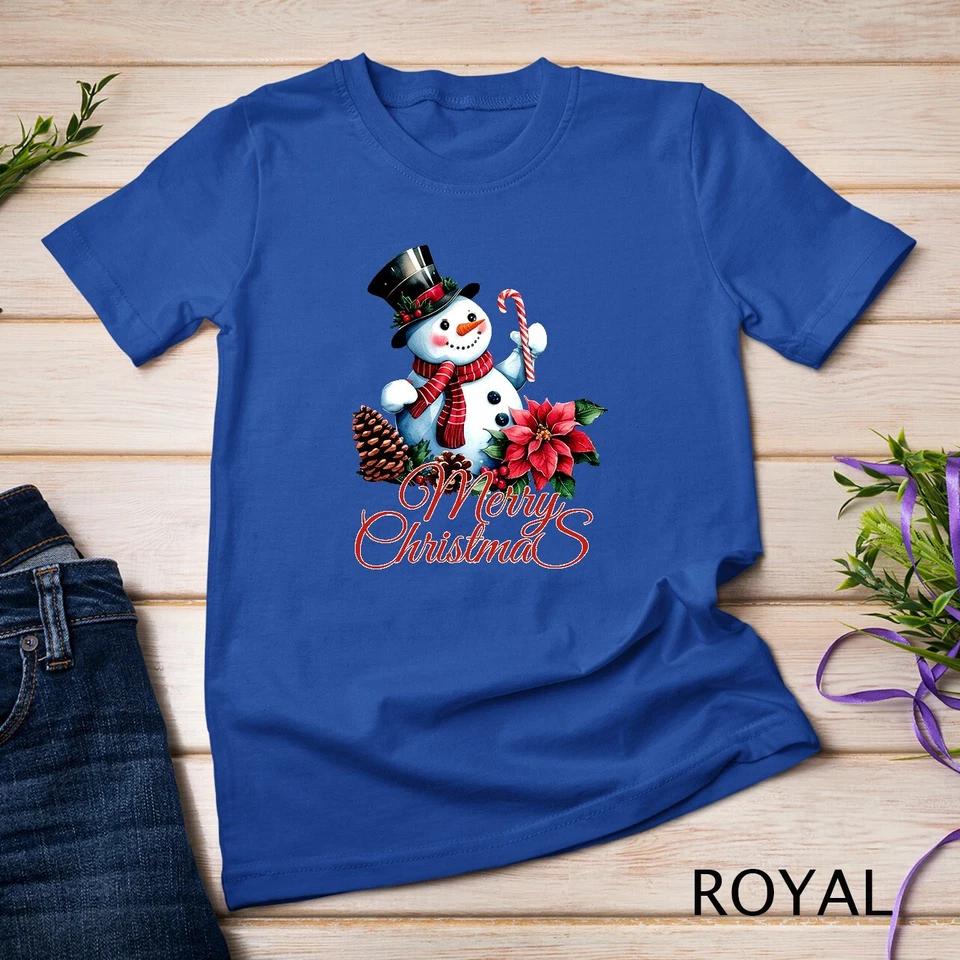 Winter Wonderland Snowman Funny Christmas Shirt Unisex T-shirt 8 M