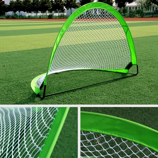 Outdoor Movable Soccer Goal Net Enhance Accuracy & Skills Improve Wear-Resistant Foldable Football Shot Mesh Practice Football Target Net