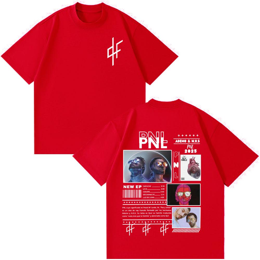 T-shirt Le Monde Chico Album PNL Rapper Francese Stampa Grafica T-shirt Uomo Donna Hip Hop Moda Manica Corta Gotico Punk T-shirt