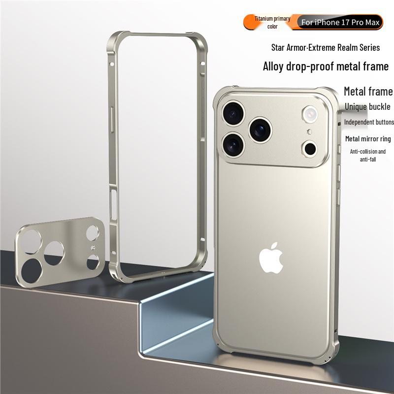 Stilvolle Apple iPhone 17 Metallrahmenhülle: Leichter, wärmeableitender Objektivring aus Aluminiumlegierung für iPhone 16 & 15