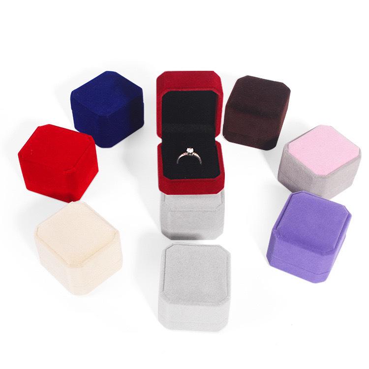 Luxury Velvet Jewelry Storage Box for Rings and Pendants