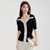 Women's Short Sleeve Knitted Shirt