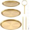 3 Layer Cake Stand Fruit Plate Tray Metal Cupcake Display Tower Decorative Gold Round Cake Display Stand Birthday Party Wedding