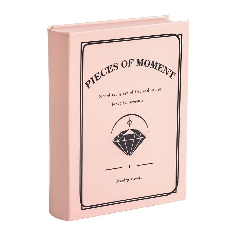 

2026 New Book Jewelry Box PU Premium Jewelry Storage Box Jewelry Ring Watch Earrings Necklace Storage Box 22X16X5cm