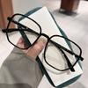 Transparent Optical Glasses for Men Women Large Square Frame Clear Lens Computer Eyewear Simple Optical Spectacle Eyeglasses