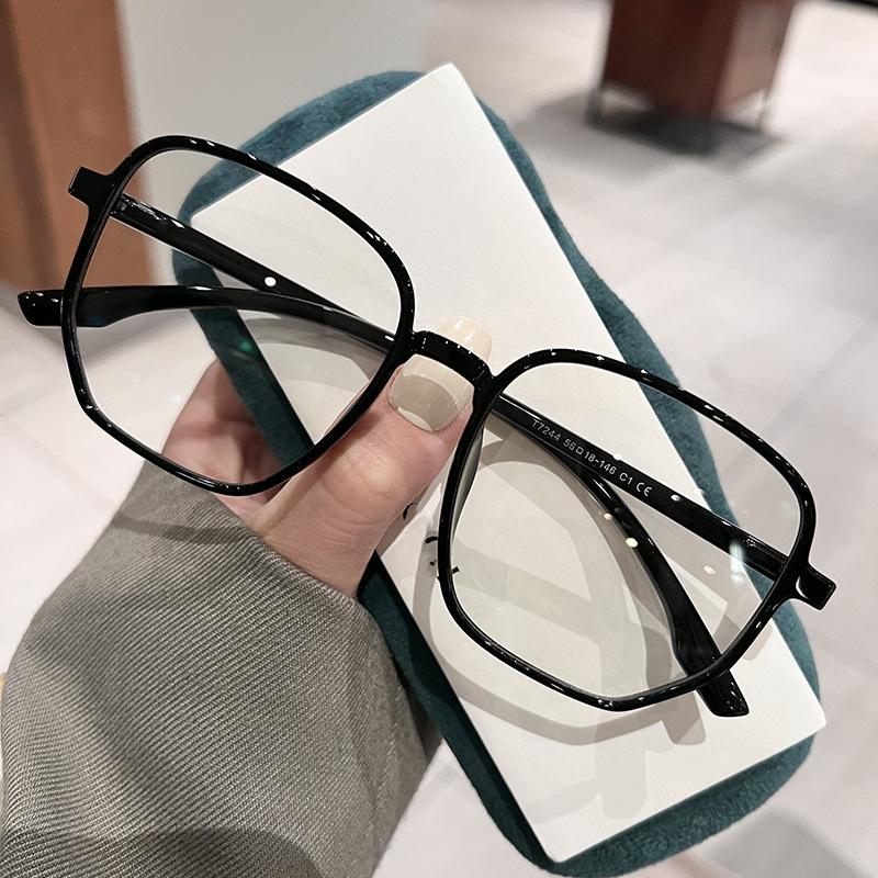 Transparent Optical Glasses for Men Women Large Square Frame Clear Lens Computer Eyewear Simple Optical Spectacle Eyeglasses