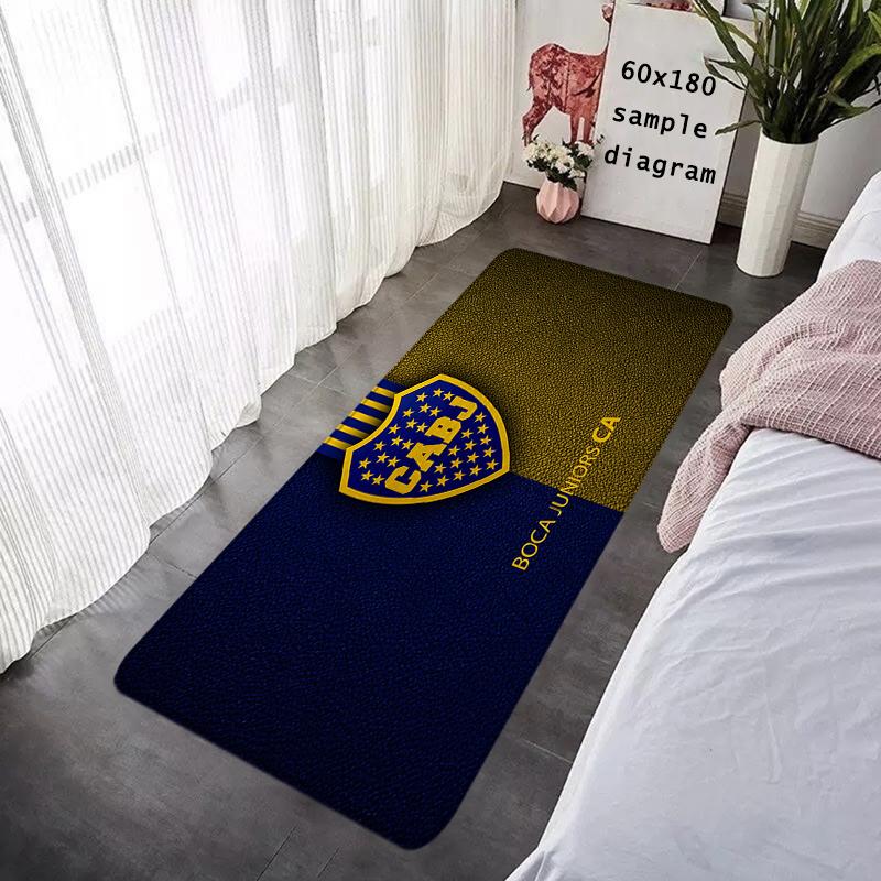 Doormat Flannel Floor Mat Indoor Foot Rug Prayer Bedside Mats Atléticos Bocas Juniors Kitchen Corridor Carpet Soft Balcony Decor