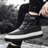 Men Ankle Boots 2024 New Winter Boots For Men Waterproof Warm Snow Botas Mujer Slip-On Ankle Boots Low Heels Winter Shoes Men
