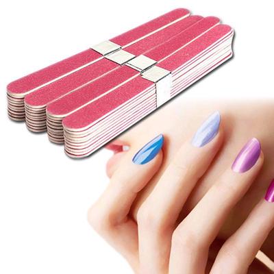 10 Pcs Nail File Manicure Pedicure Buffer Sanding Files Wood Crescent Sandpaper Grit Nail Art Tool