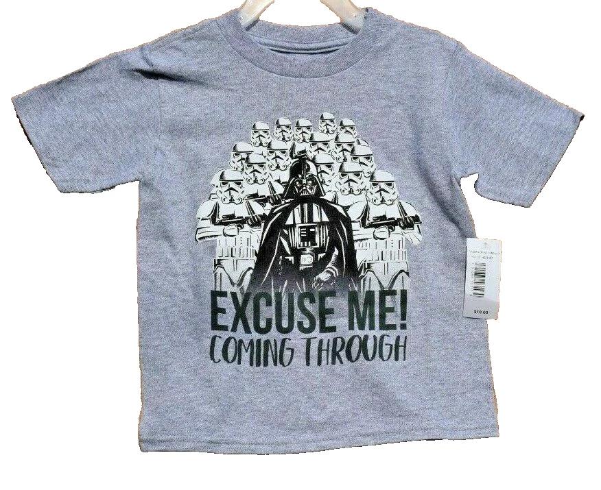 Star Wars Kids 2T Excuse Me, Coming Through Gray Mad Engine T-Shirt 100