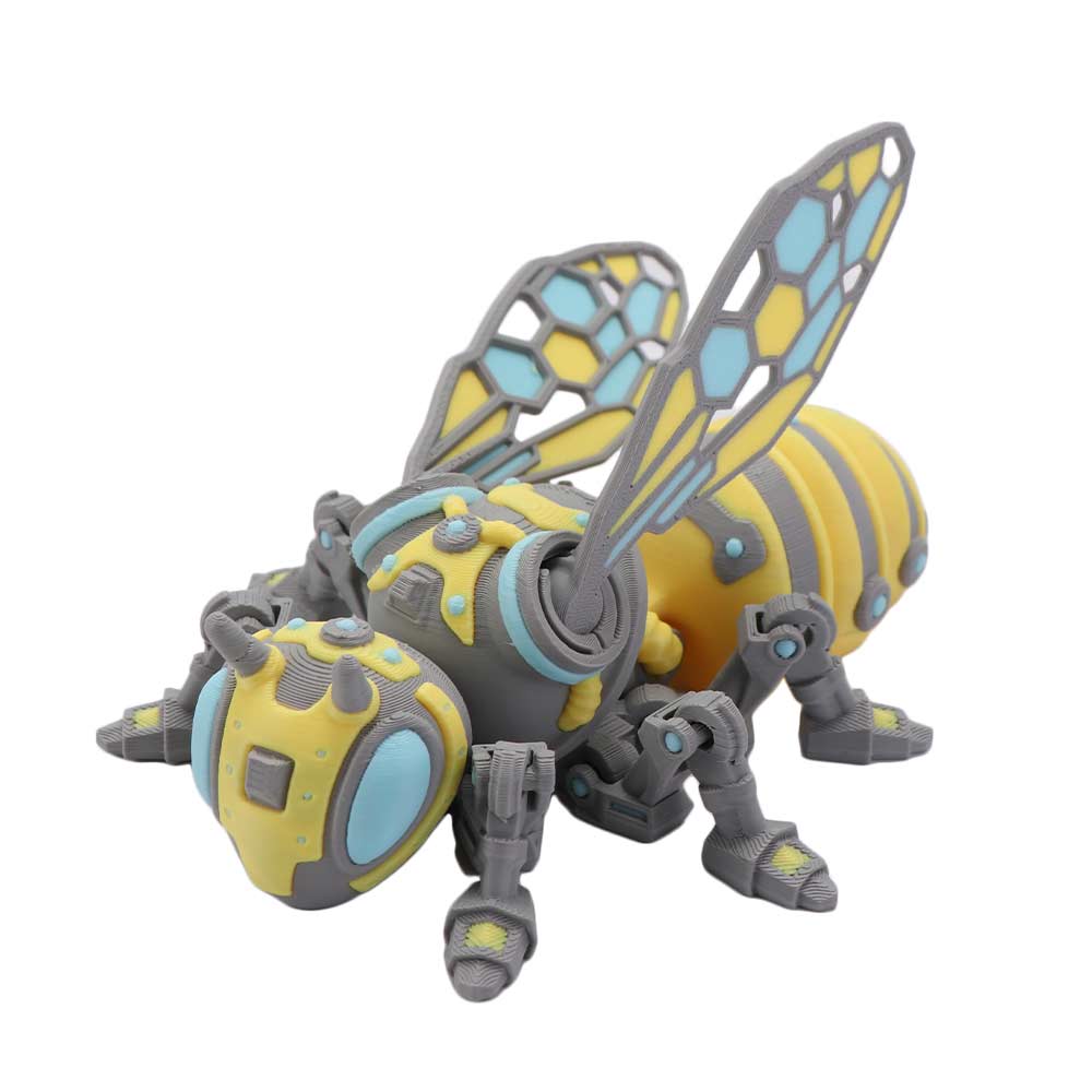 Detachable Wings Cyberpunk Articulated Bee Toy Movable Joint Articulated Bee Toy Creative Gift