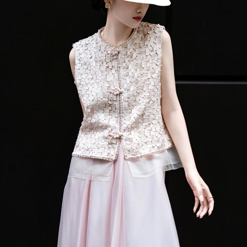 Lancer Elegant Mulberry Silk Embroidered Vest