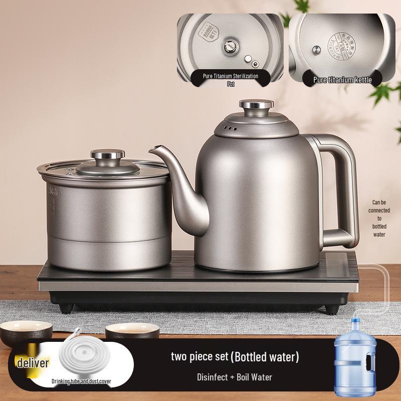 Automated Titanium Electric Kettle with Built-in Tea Table for Brewing and Steaming