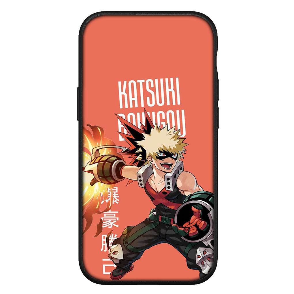 For iPhone 17 16 15 Xiaomi Poco Redmi Note 14 13 12 11 Pro Max Samsung Galaxy S25 S24 S23 OPPO Huawei Bakugou Katsuki BNHA My Hero Academia Phone Case