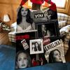 Celebrity A-Angelina J-Jolie Throw Flannel Blanket Suitable for Sofas Beds Offices Travel, Camping Chairs