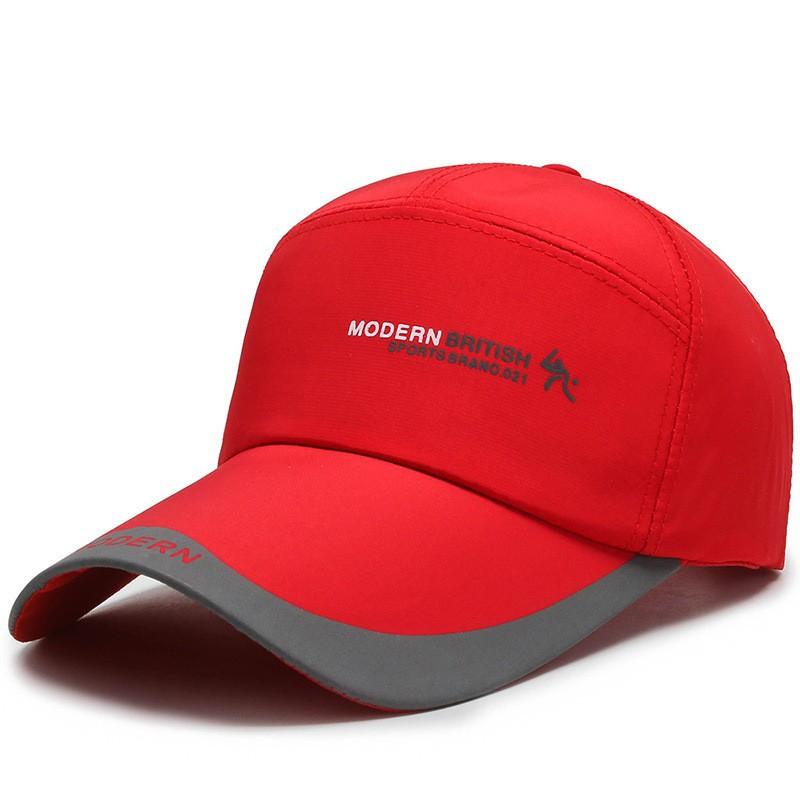 

Cotton Printing Letter Baseball Hat Outdoor Breathable Peaked Cap Gift Fashion червоний