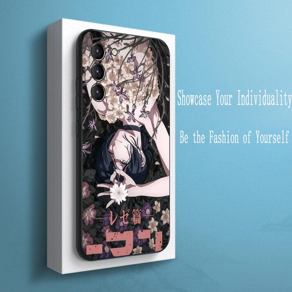 

Reze cool japan anime girl pattern Phone Case For Samsung Galaxy S25 S24 S23 S22 S21 S20 Plus Ultra Note20 Soft Black Galaxy S20
