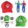 Sombrero de Sol Octogonal Oficial de Personaje Mario para Adulto, Gorra de Béisbol y Set de Accesorios