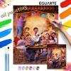 Disney Coco pictură în ulei digitală artă Miguel și familie handmade diy cadou decorațiune casă.
