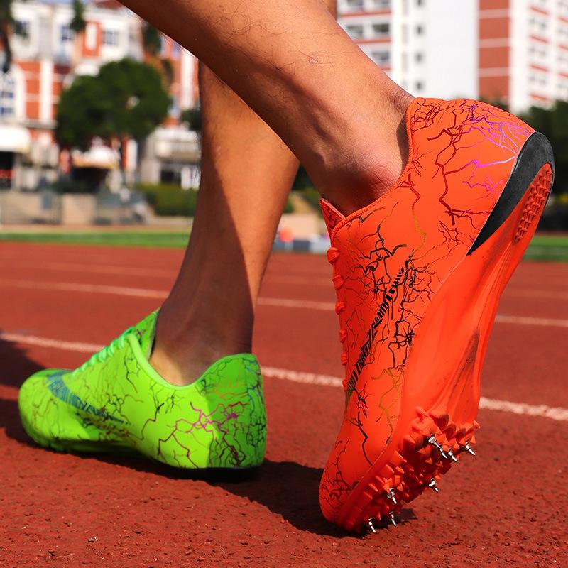 Fashion Spikes Athletics Sprints Men's and Women's Training Competitions Football Cleats,Lightweight Fashion,Adult Running Shoes