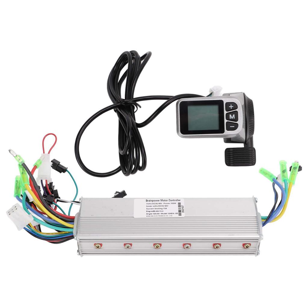 Electric Scooter Control with 124DX LCD Display Panel with Switch 36 48V 350W Motor for Electric Bike Scooter