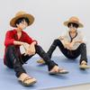 1 Pc Anime ONE PIECE Action Figures Luffy Sitting Posture Straw Hat Captain PVC Model Collection Kid Gift Toy