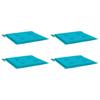 Garden Chair Cushions 4 Pcs Turquoise 40x40x4 Cm Fabric