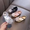 Spring-autumn New Style Ladylike Baby Girl Girls' Princess Rhinestone Flat Shoes, Leather Shoes, Dance Performance Shoes