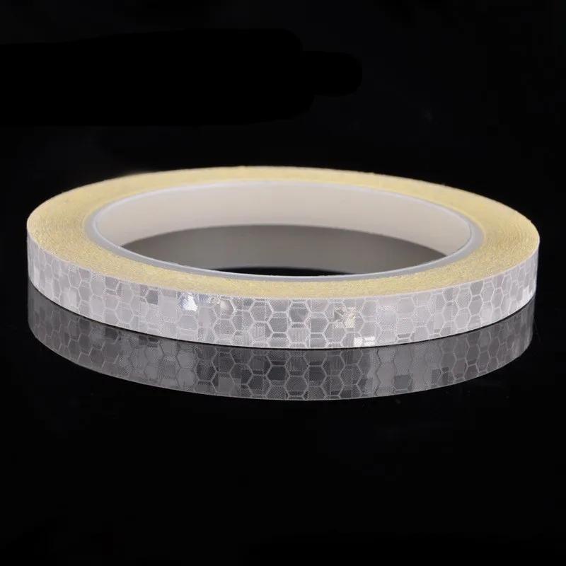 

8m Bike Wheels Reflective Stickers Cycling Fluorescent Reflect Strip Adhesive Tape for Car Bicycle Warning Safety Decor Sticker