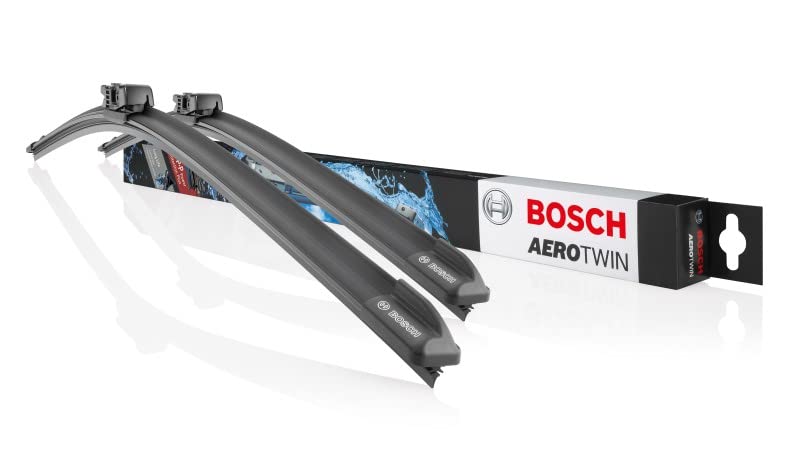 

BOSCH AeroTwin wiper front set of for Volkswagen Touran 5T1 TSI 2015 part number 3397007558 blades, two, 1.4 DBA-1TCZD (May - A558S), чёрный