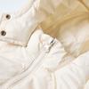 [Hooded Windproof Love Decoration] Medium length Down Jacket for Infants and Girls, 25 Winter Children's Warm Coat