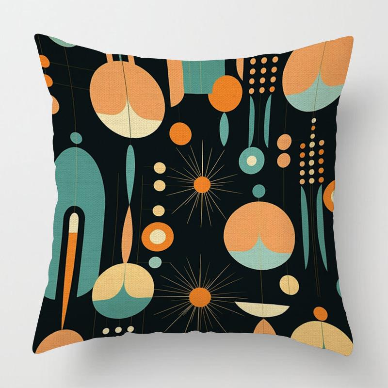 Home Decor Colorful Geometric Pattern Throw Pillow Covers Pattern Cushion Cover Suitable for Sofa Bedroom Car Pillow Cover